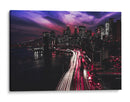 Noche fuschia en Nueva York | Cuadro decorativo de Canvas Lab