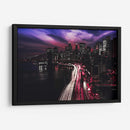 Noche fuschia en Nueva York | Cuadro decorativo de Canvas Lab