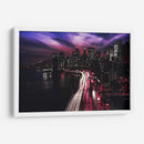 Noche fuschia en Nueva York | Cuadro decorativo de Canvas Lab