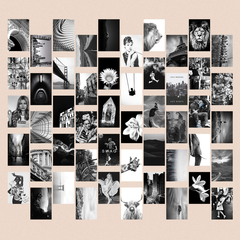 Kit de Collage Fotografías en Blanco y Negro