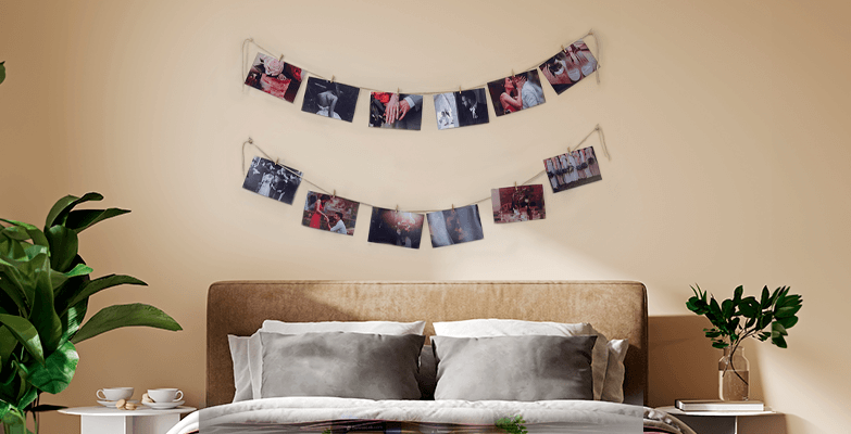 Kit de Collage de Canvas Lab: tarjetas fotográficas de 10 x 15 cm en la pared