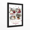 Feliz Navidad, 4 fotos - Cuadro personalizado