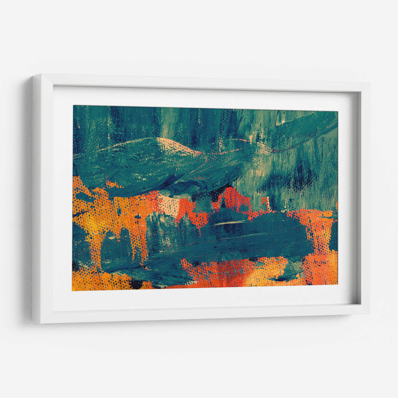 Agua y reflejo naranja | Cuadro decorativo de Canvas Lab