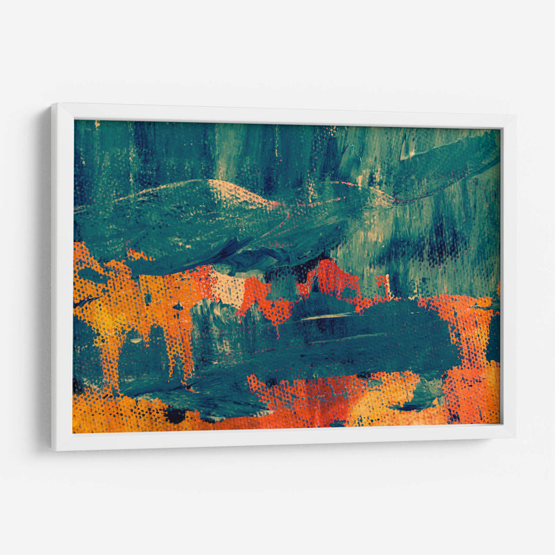 Agua y reflejo naranja | Cuadro decorativo de Canvas Lab