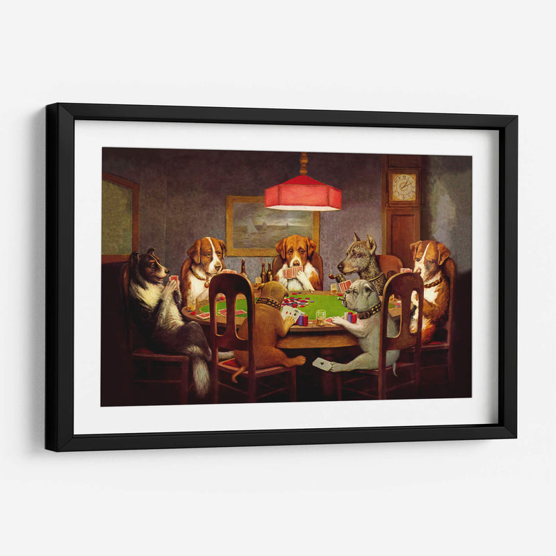 Perros jugando al póquer - Cassius Marcellus Coolidge | Cuadro decorativo de Canvas Lab