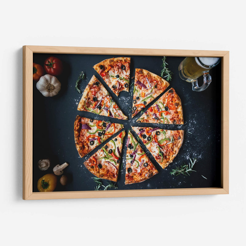 Pizza con mordida | Cuadro decorativo de Canvas Lab