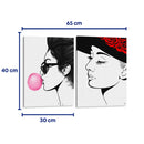 Sigo siendo mejor que tu - Set de 2 - Line Art - Cuadro decorativo | Canvas Lab