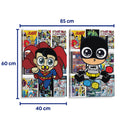 Batman v Superman playdate - Set de 2 - El Pinta Cuadros - Cuadro decorativo | Canvas Lab