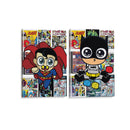 Batman v Superman playdate - Set de 2 - El Pinta Cuadros - Cuadro decorativo | Canvas Lab