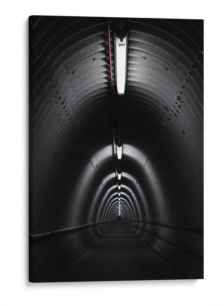 Túnel con luz blanca | Cuadro decorativo de Canvas Lab