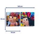 María de fiesta - Set de 2 - Adriana Sosa - Cuadro decorativo | Canvas Lab