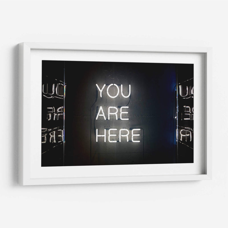 You are here | Cuadro decorativo de Canvas Lab