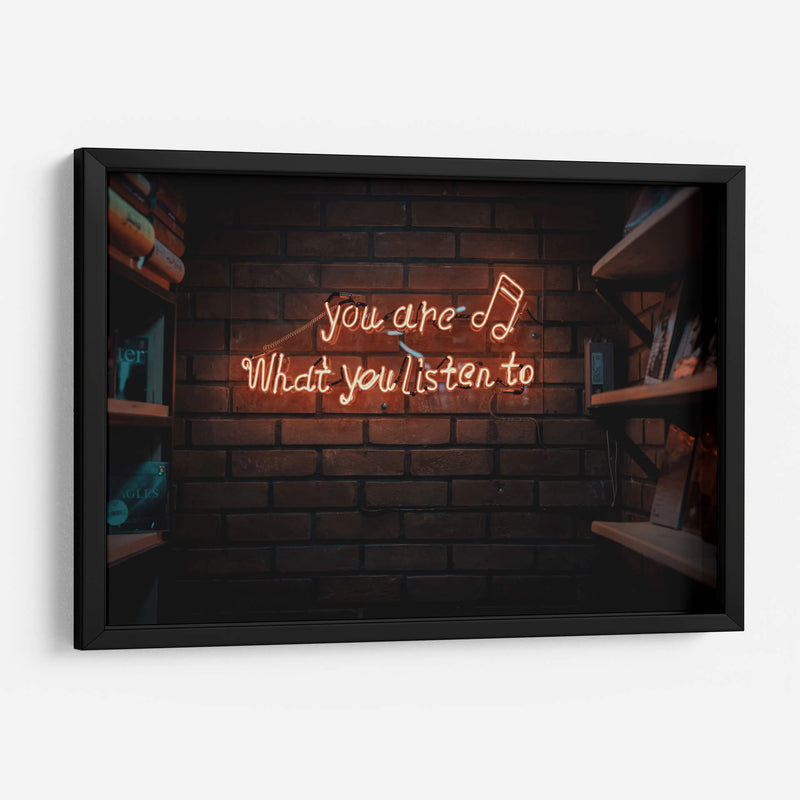You are what you listen to | Cuadro decorativo de Canvas Lab