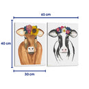 Las vacas - Set de 2 - Designs by Andrea - Cuadro decorativo | Canvas Lab