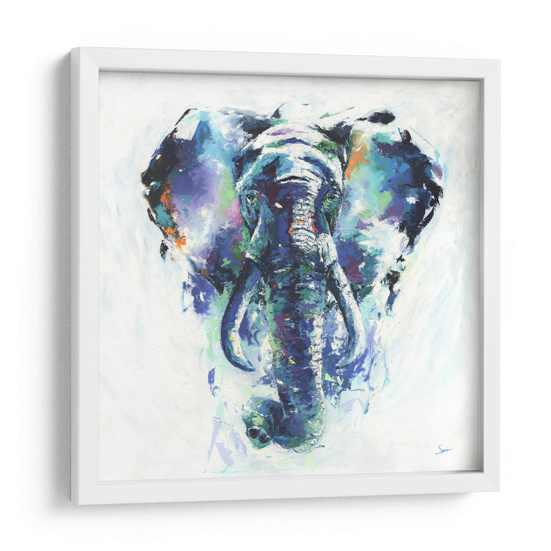 Elefante a pinceladas | Cuadro decorativo de Canvas Lab