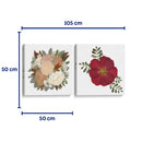 Flores preservadas - Set de 2 - Designs by Andrea - Cuadro decorativo | Canvas Lab
