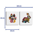 Huellas del campo - Set de 2 - Designs by Andrea - Cuadro decorativo | Canvas Lab