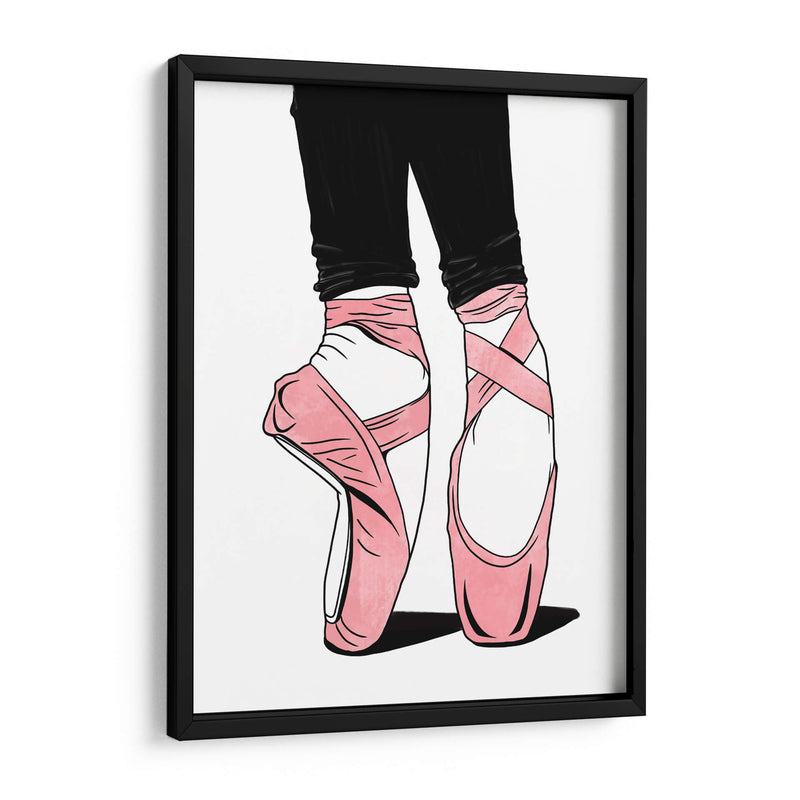 Ballet Shoes Lines - Line Art | Cuadro decorativo de Canvas Lab