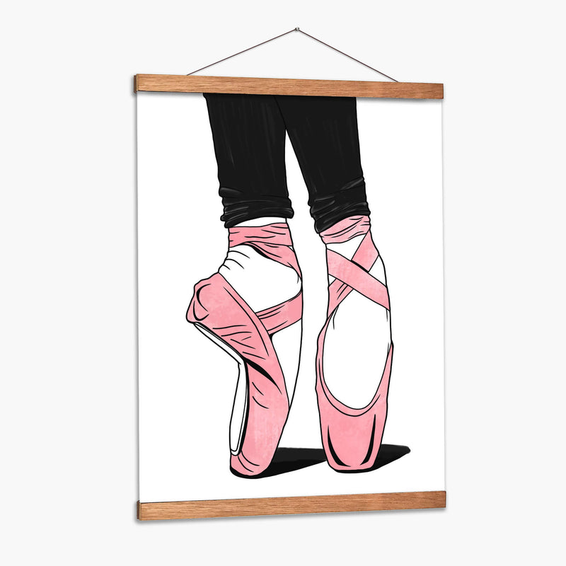 Ballet Shoes Lines - Line Art | Cuadro decorativo de Canvas Lab