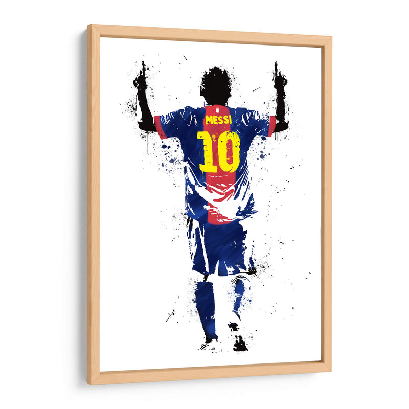 Messi Stencil Simple 01 - Fake Classics | Cuadro decorativo de Canvas Lab