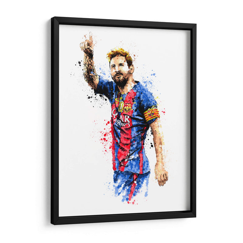 Messi Colors - Hue Art | Cuadro decorativo de Canvas Lab