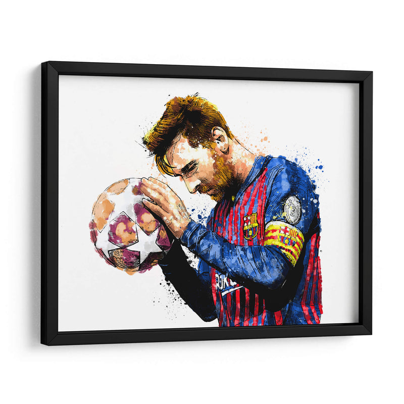 Messi Barça Colors - Hue Art | Cuadro decorativo de Canvas Lab