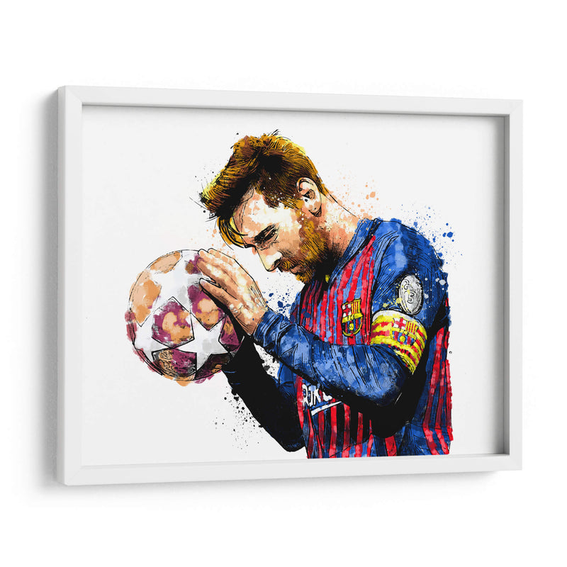 Messi Barça Colors - Hue Art | Cuadro decorativo de Canvas Lab