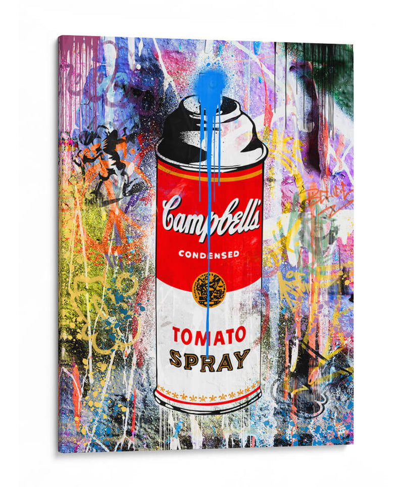 Lata de Aerosol Campbell's Graffiti 02 - Fake Classics | Cuadro decorativo de Canvas Lab