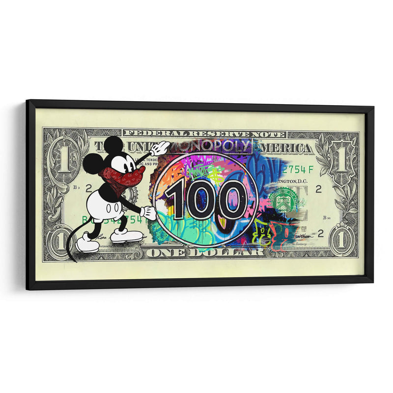 Dinero Monopoly Mouse - David Aste | Cuadro decorativo de Canvas Lab