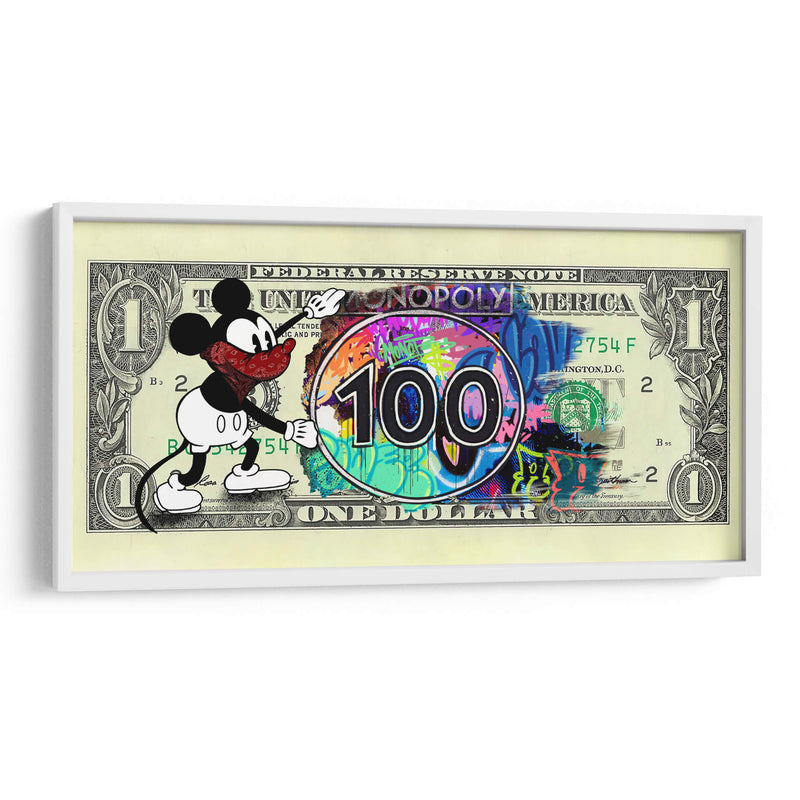 Dinero Monopoly Mouse - David Aste | Cuadro decorativo de Canvas Lab