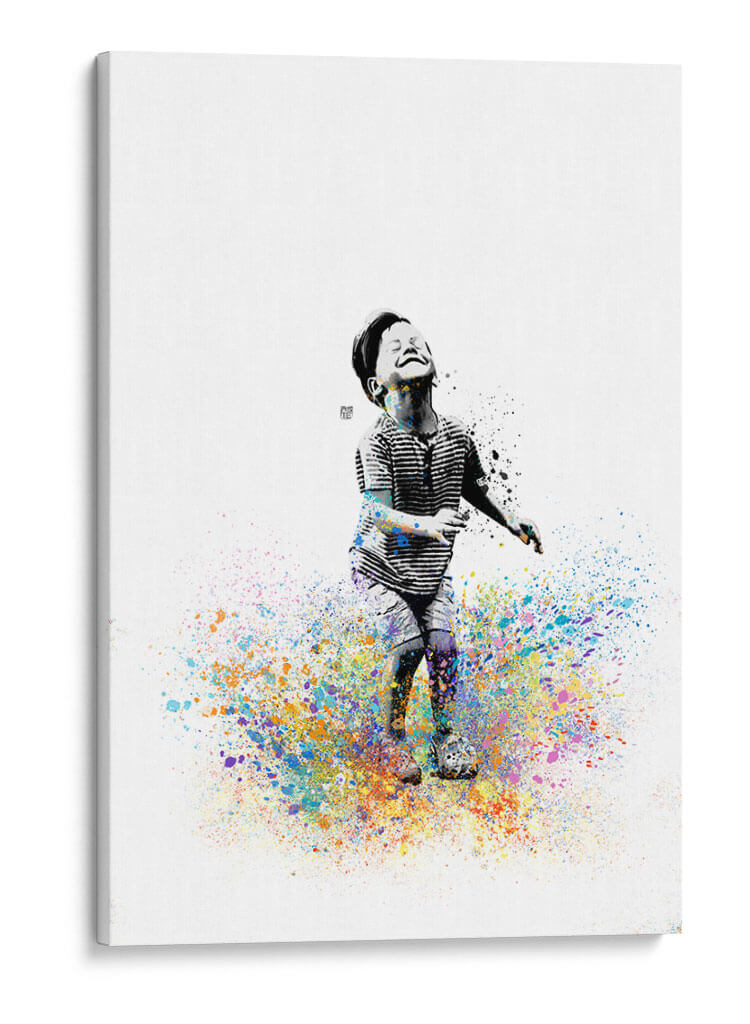 Color Jump Graffiti - David Aste | Cuadro decorativo de Canvas Lab