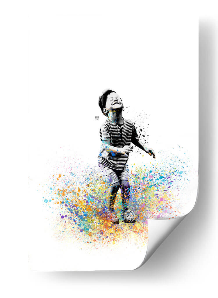 Color Jump Graffiti - David Aste | Cuadro decorativo de Canvas Lab