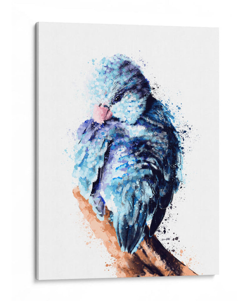Blue Bird - Hue Art | Cuadro decorativo de Canvas Lab