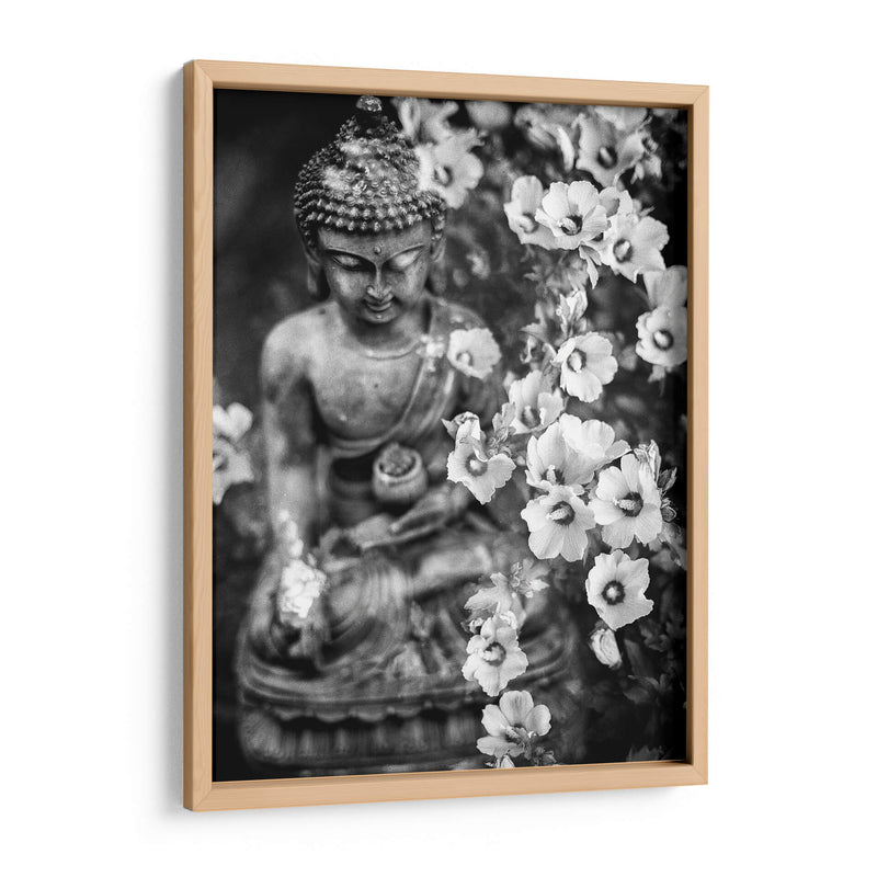 Buda y flores | Cuadro decorativo de Canvas Lab