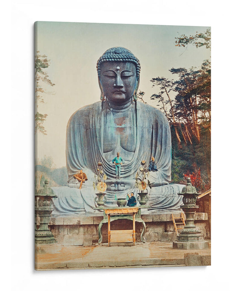 El Buda de bronce en Kamakura - Ogawa Kazumasa | Cuadro decorativo de Canvas Lab