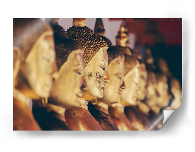 Budas dorados en Bangkok | Cuadro decorativo de Canvas Lab