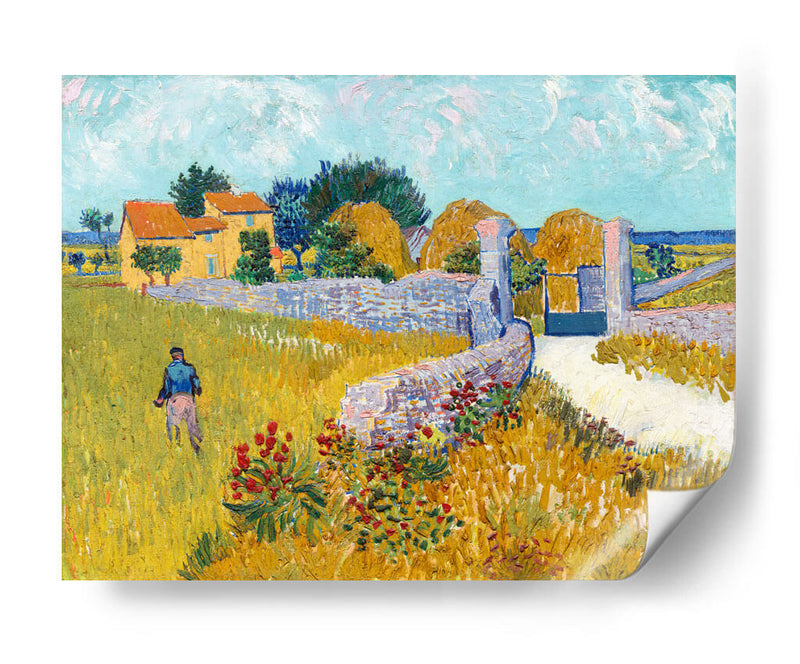 Casa de campo en la Provenza - Vincent Van Gogh | Cuadro decorativo de Canvas Lab