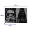 El lado oscuro - Set de 2 - Dry Ink - Cuadro decorativo | Canvas Lab