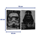 El lado oscuro - Set de 2 - Dry Ink - Cuadro decorativo | Canvas Lab