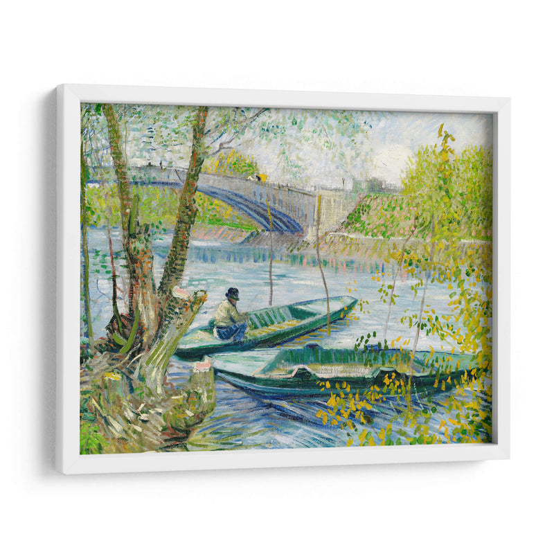 Pesca en primavera, el Pont de Clichy (Asnières) - Vincent Van Gogh | Cuadro decorativo de Canvas Lab
