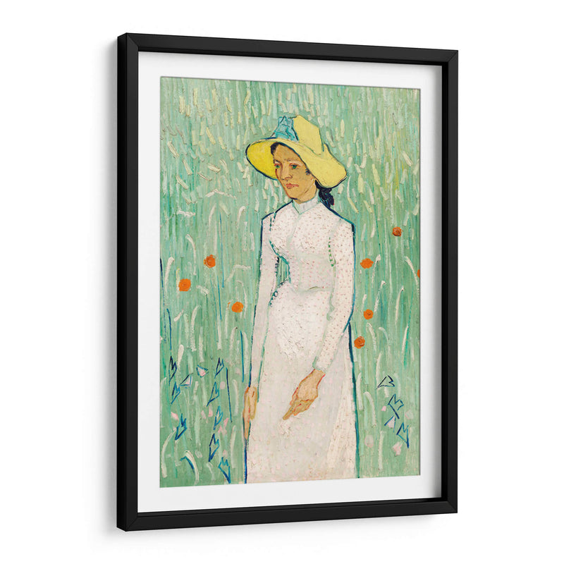 Chica de Blanco - Vincent Van Gogh | Cuadro decorativo de Canvas Lab