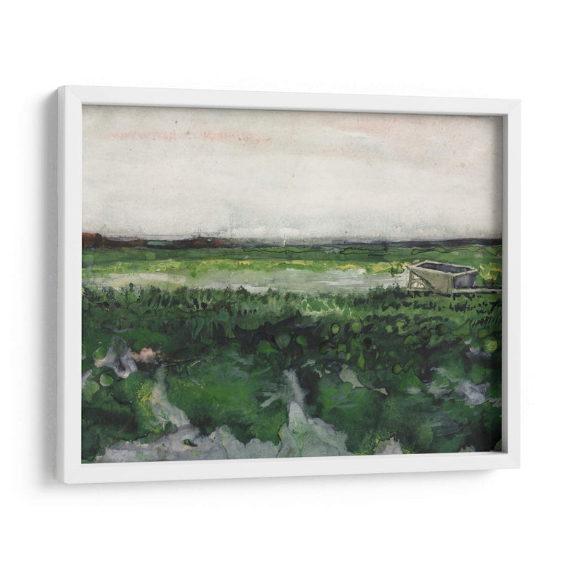 Paisaje con carretilla - Vincent Van Gogh | Cuadro decorativo de Canvas Lab