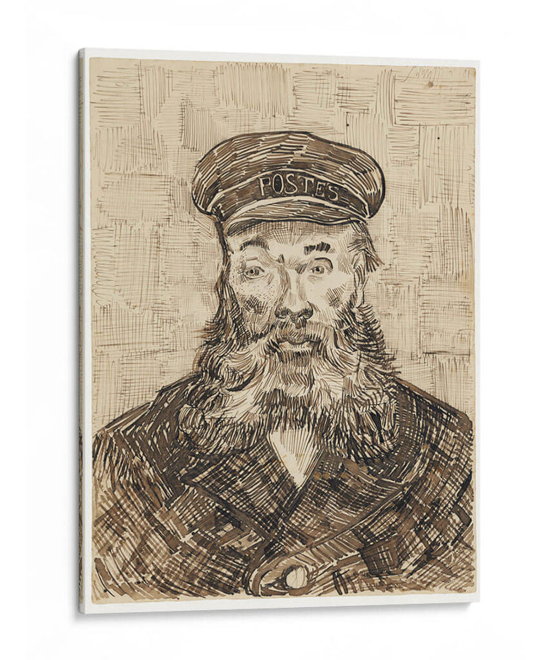 Retrato en boceto de Joseph Roulin - Vincent Van Gogh | Cuadro decorativo de Canvas Lab