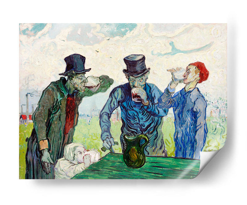Los bebedores - Vincent Van Gogh | Cuadro decorativo de Canvas Lab