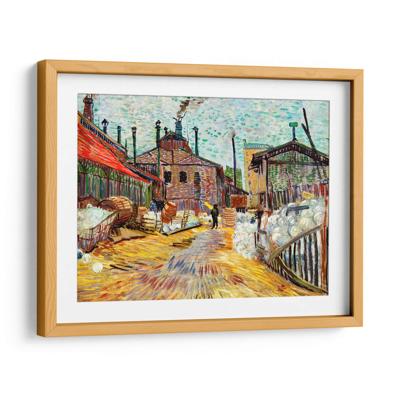 La fábrica - Vincent Van Gogh | Cuadro decorativo de Canvas Lab