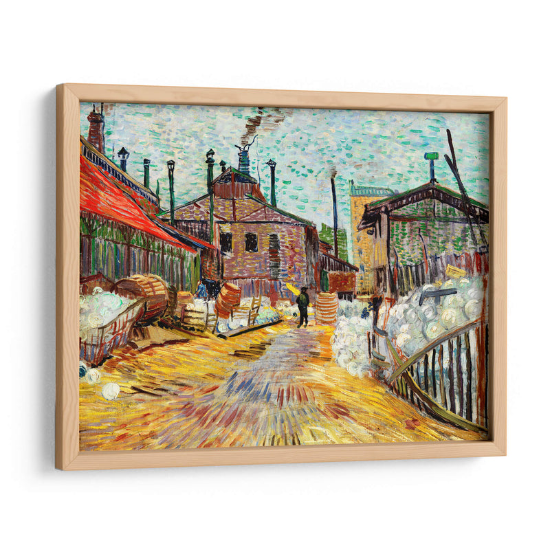 La fábrica - Vincent Van Gogh | Cuadro decorativo de Canvas Lab