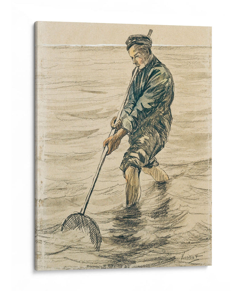El pescador de conchas (Schelpenvisser) - Vincent Van Gogh | Cuadro decorativo de Canvas Lab