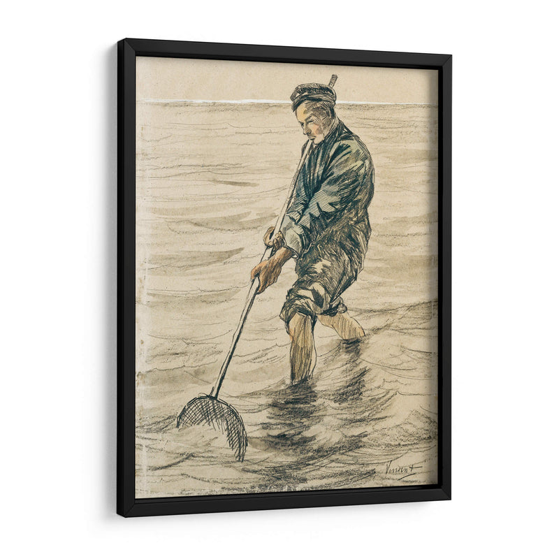 El pescador de conchas (Schelpenvisser) - Vincent Van Gogh | Cuadro decorativo de Canvas Lab