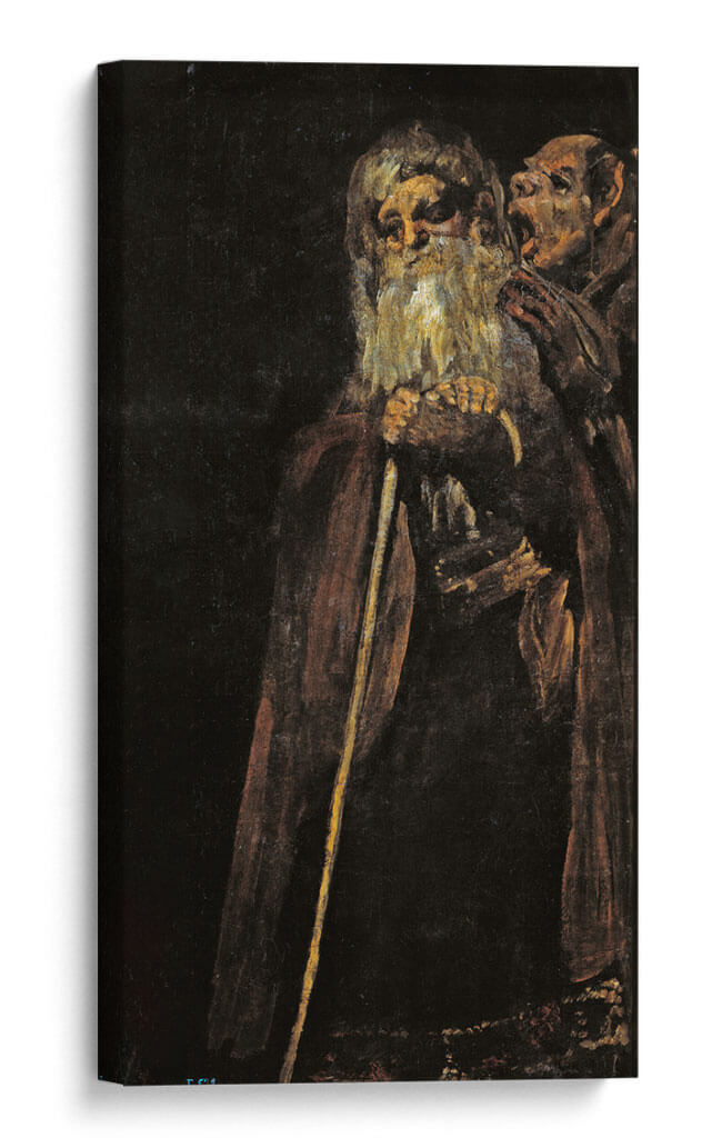 Un viejo y un fraile - Francisco de Goya | Cuadro decorativo de Canvas Lab