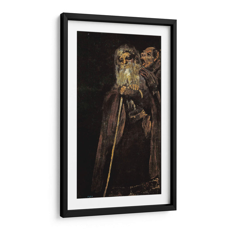 Un viejo y un fraile - Francisco de Goya | Cuadro decorativo de Canvas Lab